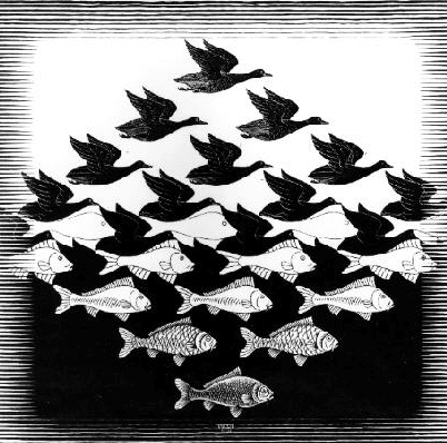 systems transformation by M.C. Escher